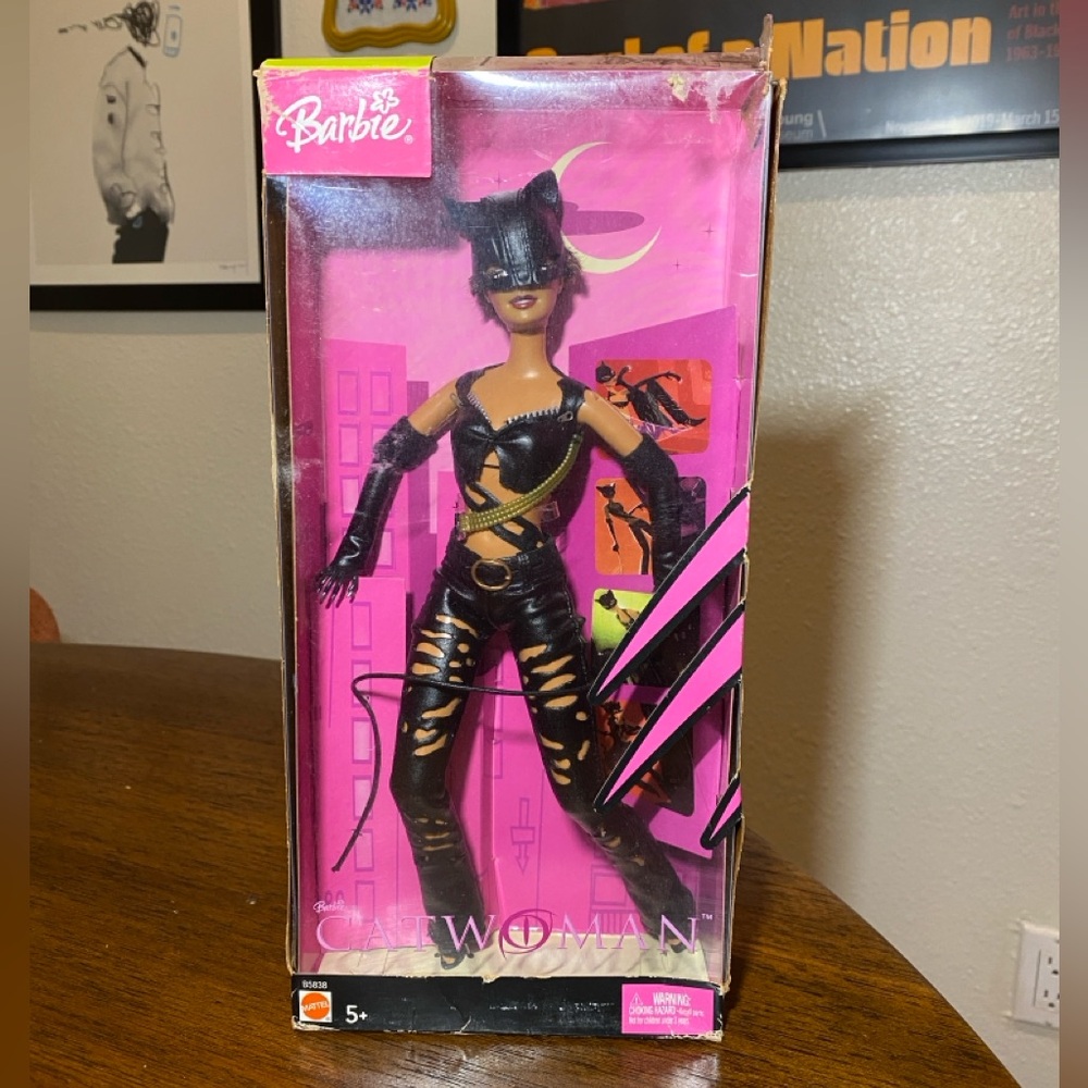 Barbie Catwoman Doll in Black and Gold